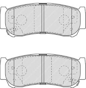 Комплект тормозных колодок, дисковый тормоз FERODO FDB1910