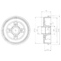 Тормозной барабан DELPHI BF427