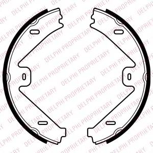 Комплект тормозных колодок, стояночная тормозная система DELPHI