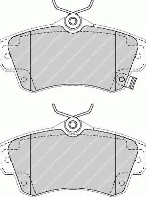 Комплект тормозных колодок, дисковый тормоз FERODO