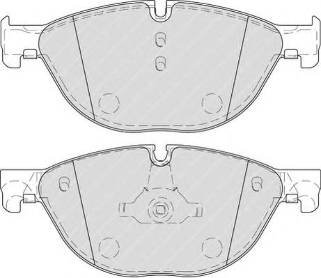 Комплект тормозных колодок, дисковый тормоз FERODO
