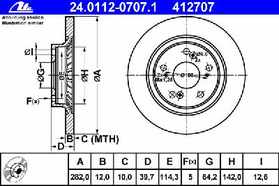 Тормозной диск ATE 24.0112-0707.1