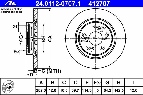 Тормозной диск ATE