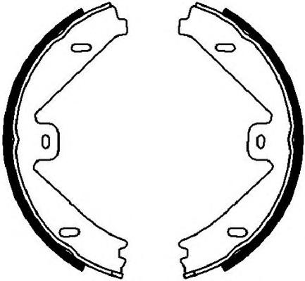 Комплект тормозных колодок, стояночная тормозная система FERODO