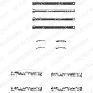 Комплектующие, колодки дискового тормоза DELPHI