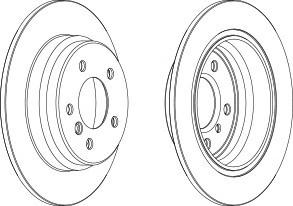 Тормозной диск FERODO DDF835