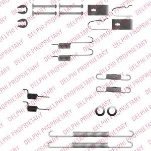 Комплектующие, тормозная колодка DELPHI