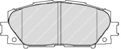 Комплект тормозных колодок, дисковый тормоз FERODO FDB1829