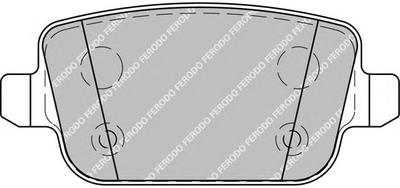 Комплект тормозных колодок, дисковый тормоз FERODO FDB1933