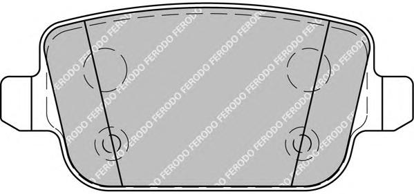 Комплект тормозных колодок, дисковый тормоз FERODO