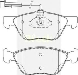 Комплект тормозных колодок, дисковый тормоз BRECK 23289 00 701 10