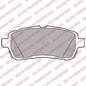 Комплект тормозных колодок, дисковый тормоз DELPHI