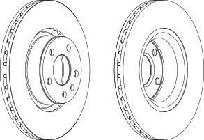 Тормозной диск FERODO DDF1291C