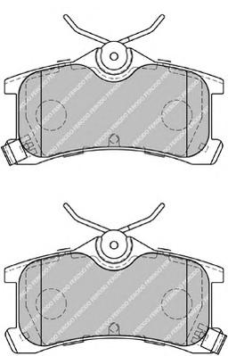 Комплект тормозных колодок, дисковый тормоз FERODO