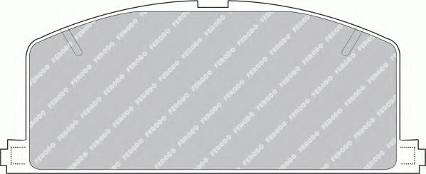 Комплект тормозных колодок, дисковый тормоз FERODO