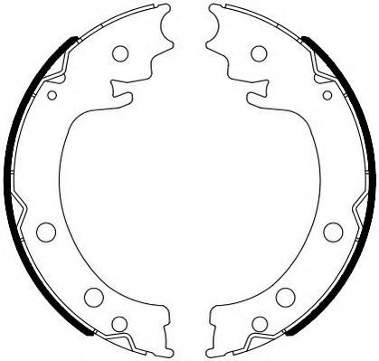 Комплект тормозных колодок, стояночная тормозная система FERODO