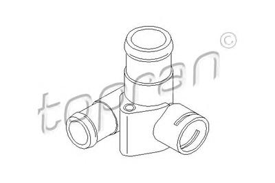 Фланец охлаждающей жидкости TOPRAN 108 191