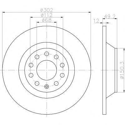 Тормозной диск TEXTAR