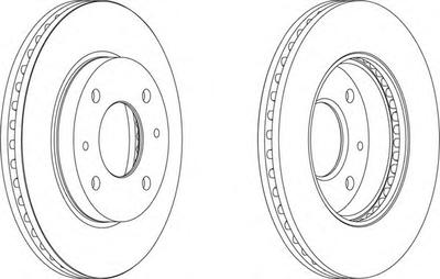 Тормозной диск FERODO DDF1577