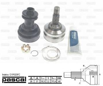 ШРУС PASCAL G1P023PC