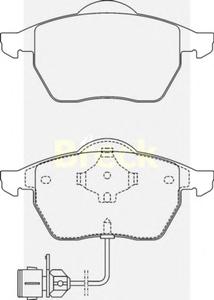 Комплект тормозных колодок, дисковый тормоз BRECK 20676 00 701 10