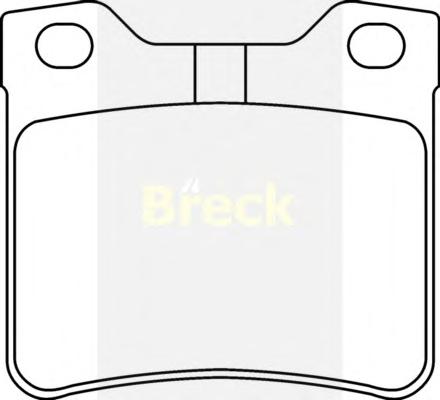 Комплект тормозных колодок, дисковый тормоз BRECK