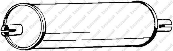 Средний глушитель выхлопных газов BOSAL