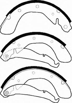 Комплект тормозных колодок FERODO