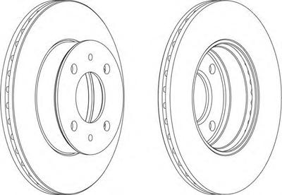 Тормозной диск FERODO DDF1632