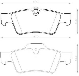 Комплект тормозных колодок, дисковый тормоз JURID 573202JC