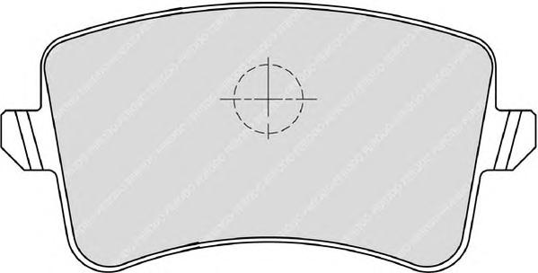 Комплект тормозных колодок, дисковый тормоз FERODO