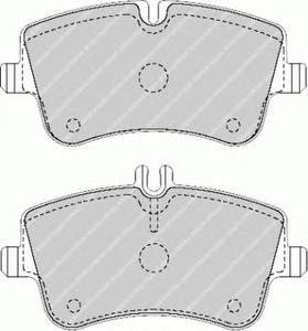 Комплект тормозных колодок, дисковый тормоз FERODO FDB1429