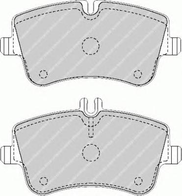 Комплект тормозных колодок, дисковый тормоз FERODO