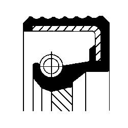 Уплотняющее кольцо, коленчатый вал CORTECO