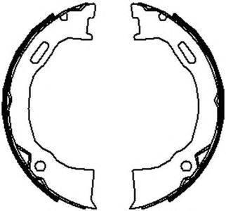 Комплект тормозных колодок, стояночная тормозная система FERODO FSB4070