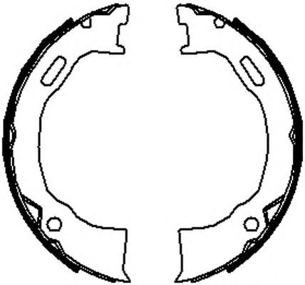 Комплект тормозных колодок, стояночная тормозная система FERODO