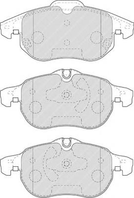 Комплект тормозных колодок, дисковый тормоз FERODO