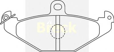 Комплект тормозных колодок, дисковый тормоз BRECK 20410 00 704 00