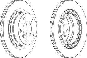 Тормозной диск FERODO DDF1549