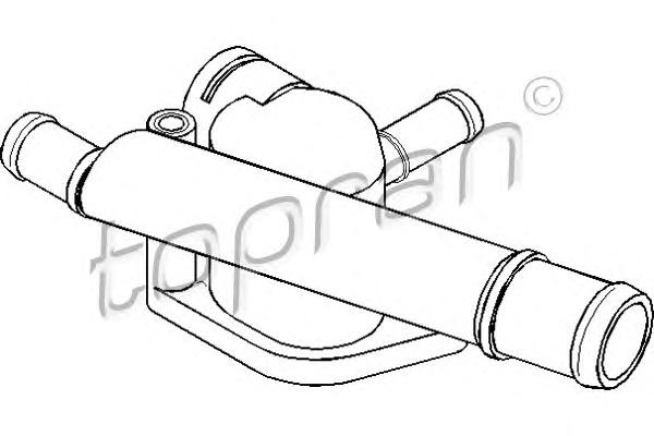 Фланец охлаждающей жидкости TOPRAN