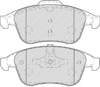Комплект тормозных колодок, дисковый тормоз FERODO FDB4249