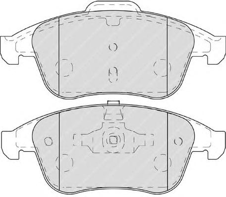 Комплект тормозных колодок, дисковый тормоз FERODO