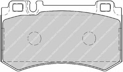 Комплект тормозных колодок, дисковый тормоз FERODO FDB1809