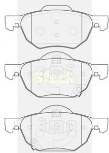 Комплект тормозных колодок, дисковый тормоз BRECK 23720 00 701 10