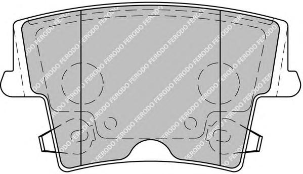 Комплект тормозных колодок, дисковый тормоз FERODO
