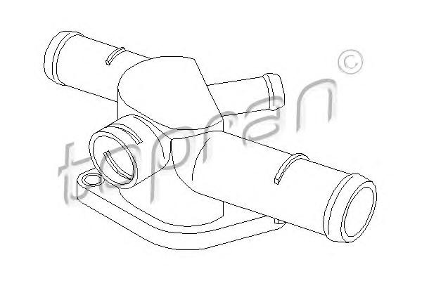 Фланец охлаждающей жидкости TOPRAN
