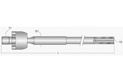 Осевой шарнир, рулевая тяга MOOG PE-AX-0847