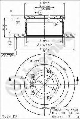 Тормозной диск BREMBO