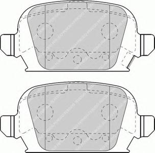 Комплект тормозных колодок, дисковый тормоз FERODO FDB1472