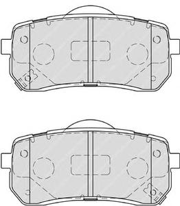 Комплект тормозных колодок, дисковый тормоз FERODO FDB4114